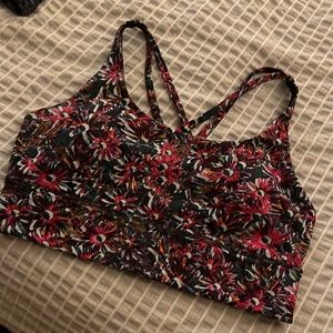 Floral LuLu Sports Bra (only worn twice)